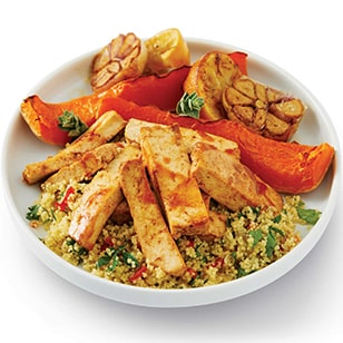 Miso Smoked Tofu with Roasted Garlic and Butternut Squash